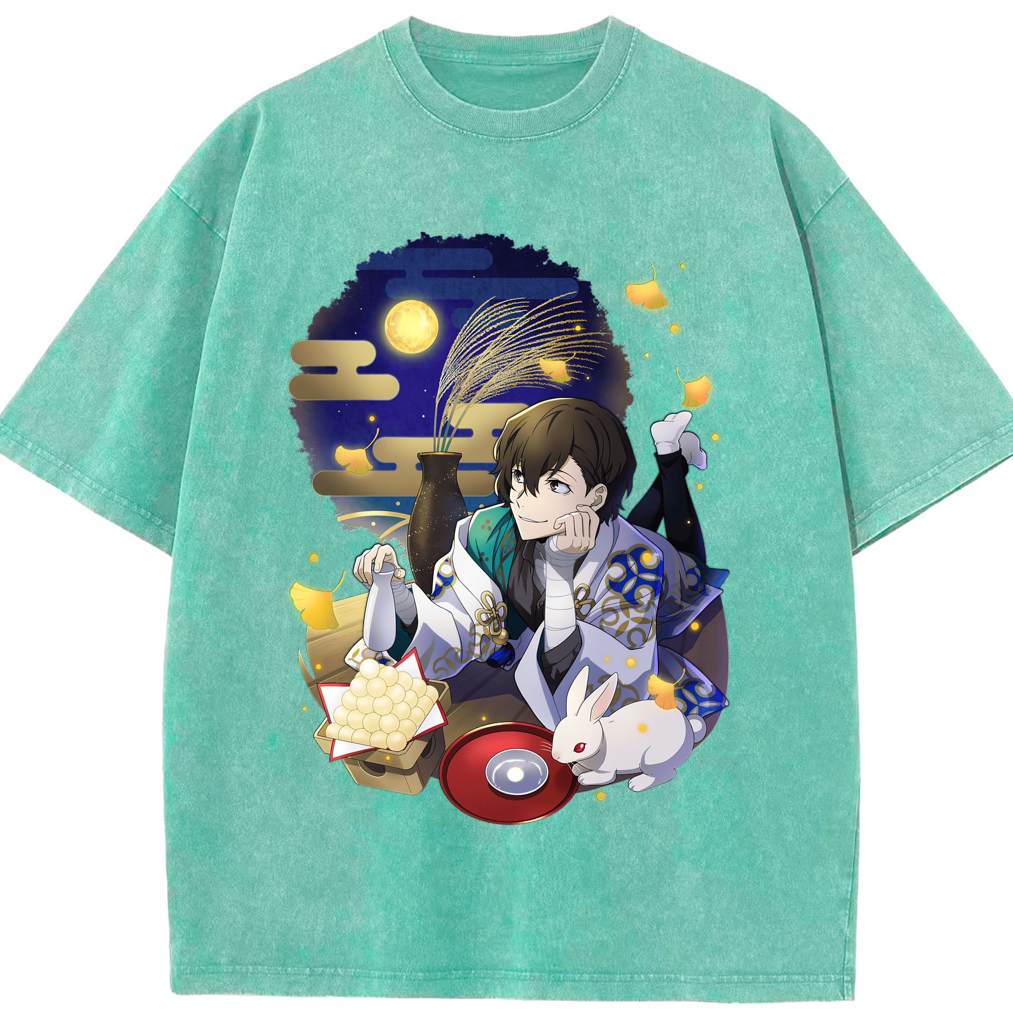 （画像用） 文豪ストレイドッグス Bungo Stray Dogs 綿100% ヴィンテージ風 半袖Tシャツ（フロントプリント）
